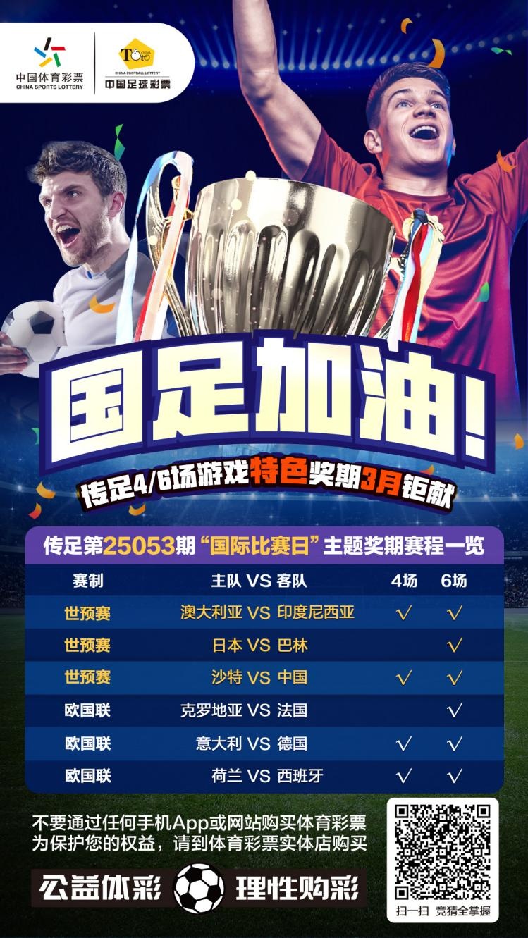  國足加油！傳足特色獎期第25053期聚焦國際比賽日