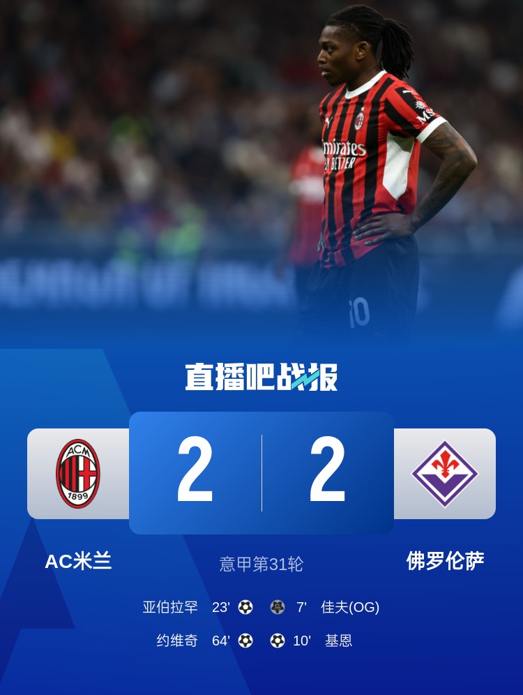  孔塞桑上任后米蘭有13場比賽先丟球落后，最終戰(zhàn)績?yōu)?勝1平6負(fù)